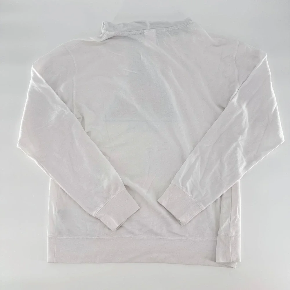 DEL SOL Aruba Color Change Hoodie White Hibiscus Floral Graphic Sweatshirt Large